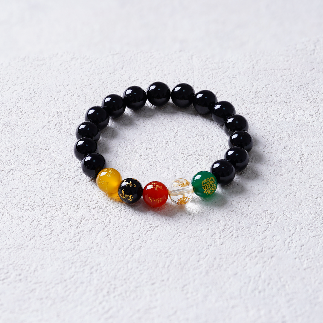 Feng Shui Crystal Bracelet Five Gods Of Wealth-Prosperity&Abundance