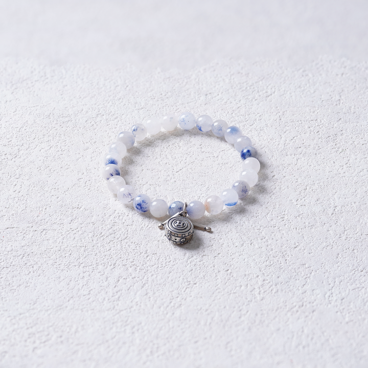 Feng Shui Bracelet- Dumortierite & Tibetan Silver