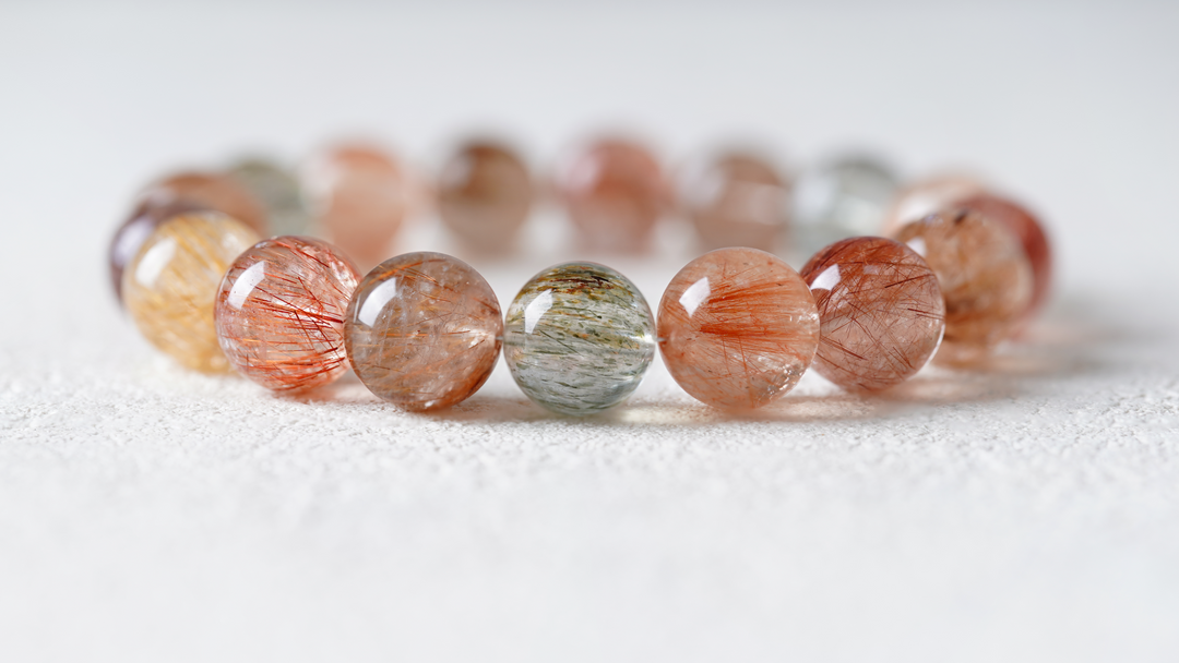 Natural Mixed Rutile Bracelet—Wealth&Power